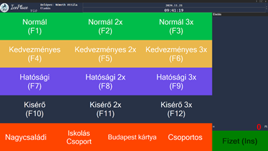 Blokk ticket screen